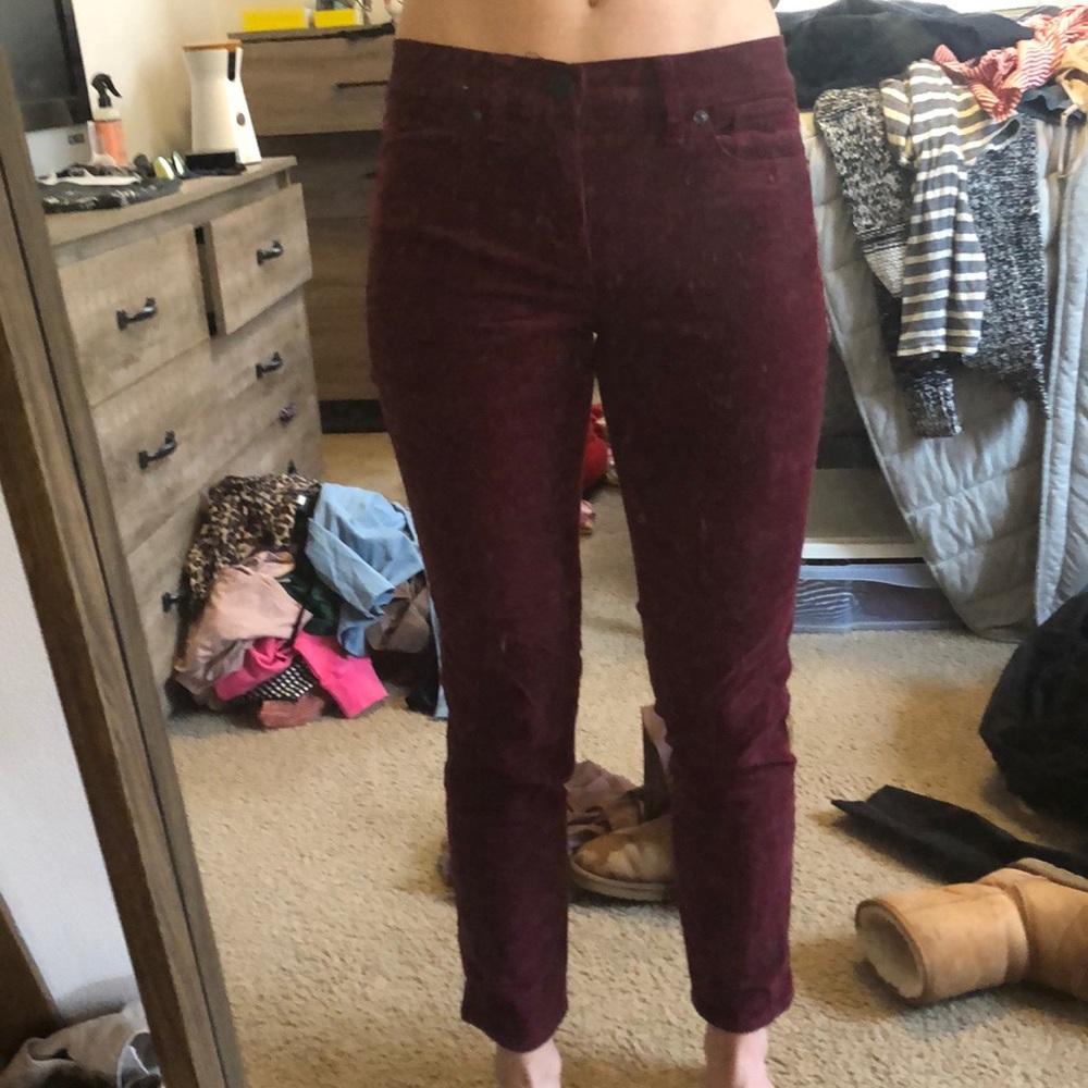 J. Crew Factory maroon cords
